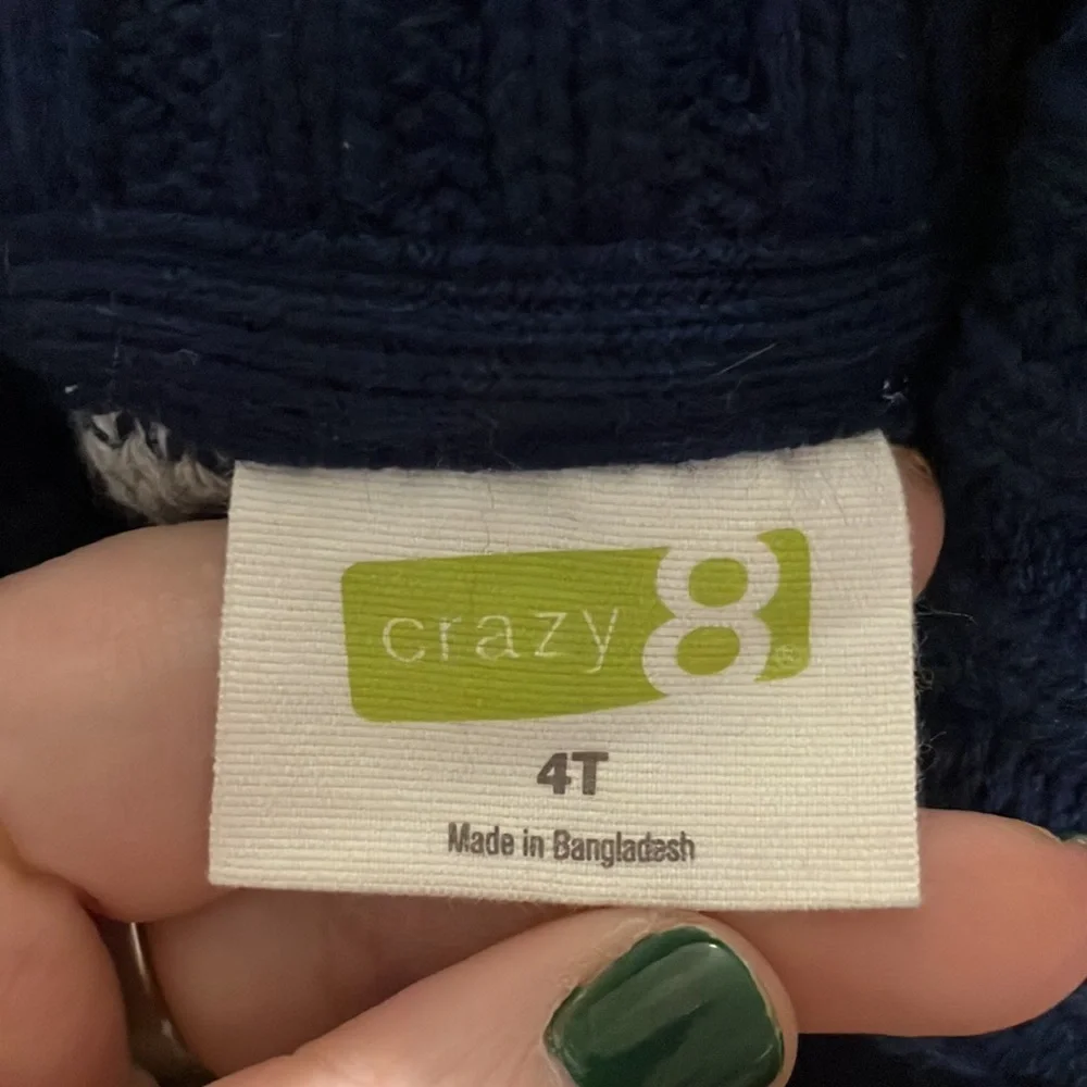 NWT Crazy 8 Boys Sweater, 4T